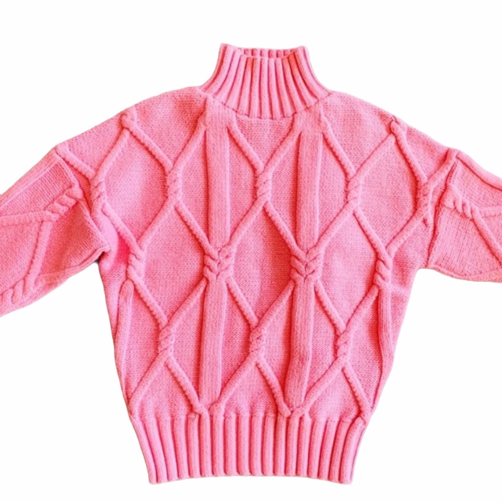 NEW J.Crew Cable Knit Mock Turtleneck Sweater